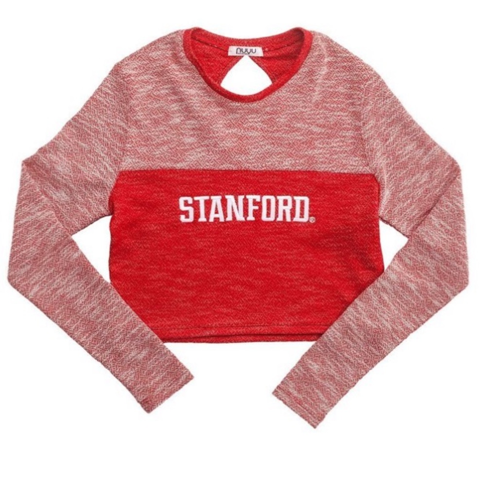 Nuyu Stanford University Terry Crop Top